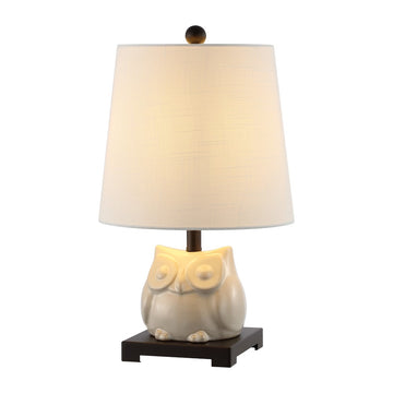 Justina 16" Ceramic Mini LED Table Lamp - JONATHAN Y